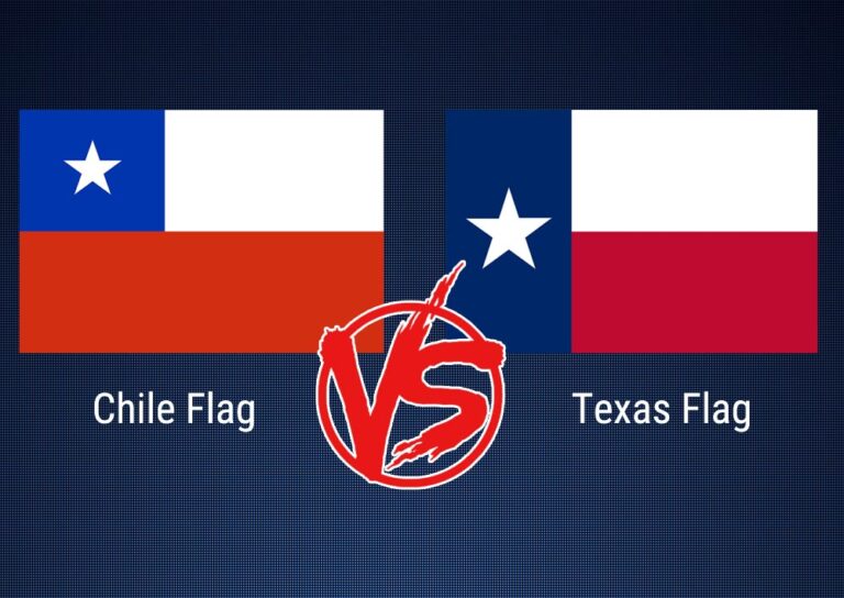 Chile flag vs Texas flag
