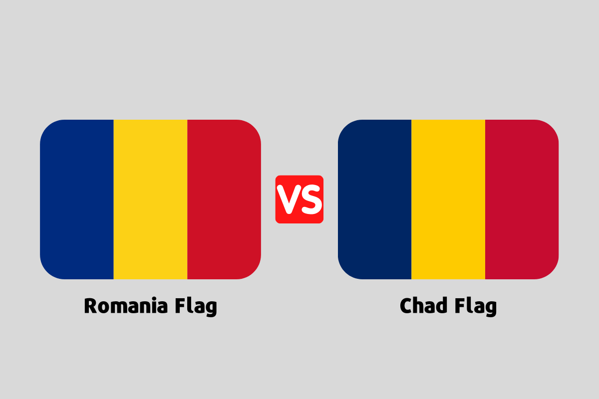 Romanian Flag Vs Chad Flag Flagsmore